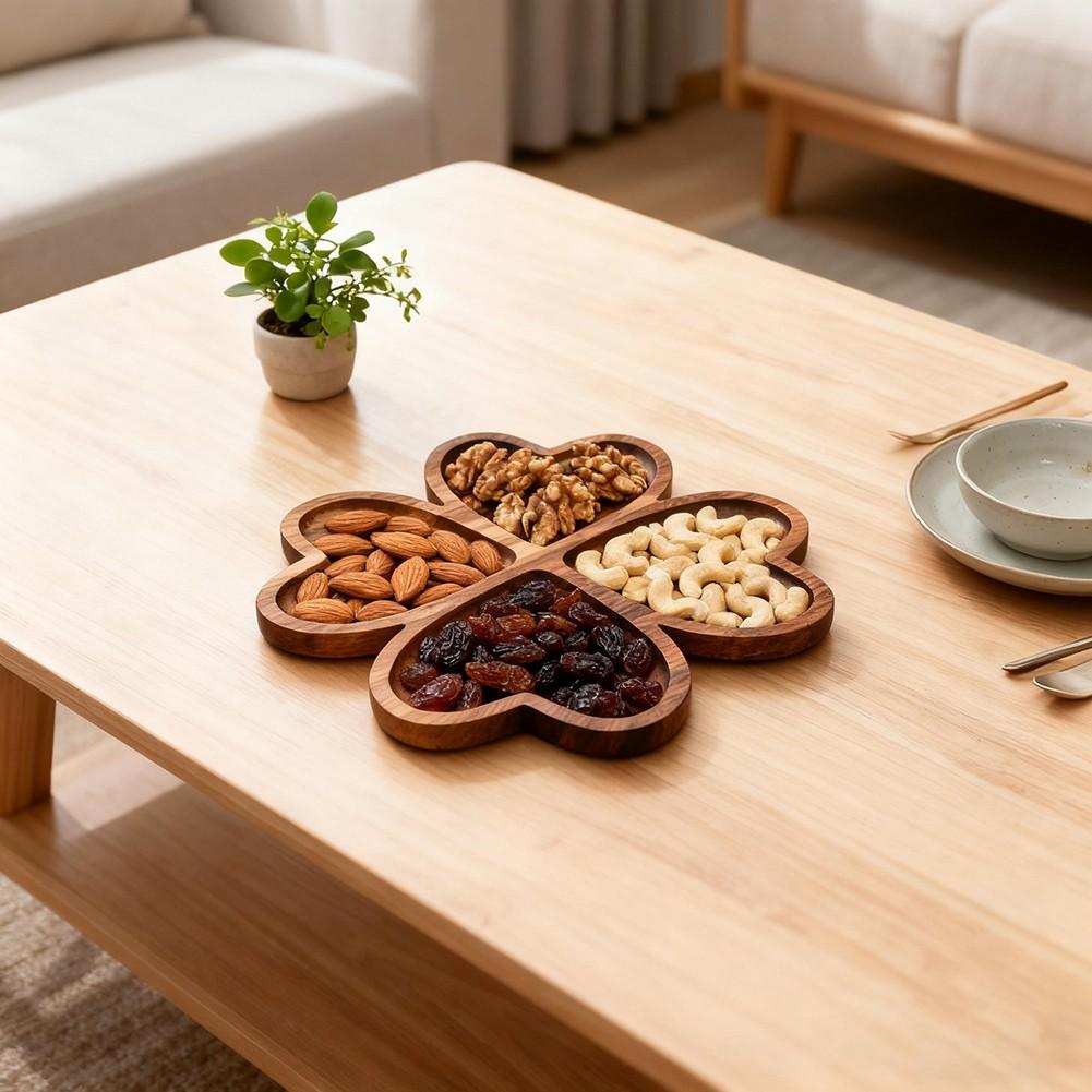 Weihnachts-Serviertablett Lustiges Puzzle-Tablett Holz-Serviertablett Dekoratives Party-Tablett