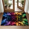 Linkin Park Design Crystal Velvet Rug Soft Decorative Mat for Bedroom Entrance
