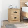 Maison Exclusive - Sonoma Oak Bedside Table 39x39x47.5 Cm Engineered Wood