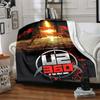 1pc U2 Blanket Lightweight Flannel Blanket Throw Blanket For Sofa, Bed, Travel, Camping, Livingroom, Office, Couch