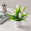 Plastic Artificial Lavender Bonsai Multicolor Artificial Plant Simulation Fern Leaves  Office Hotel