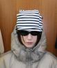 FIELDMANUAL Striped Fleece Beanie Cream