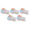 5PCS Wire Quick Connector Break Free Plug and Pull T Type Splitter Terminal Block T24C 250V 32A