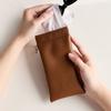 Automatic Closure Eyeglass Storage Bag PU Leather Eyewear Pouch Sunglasses Case  Travel Use