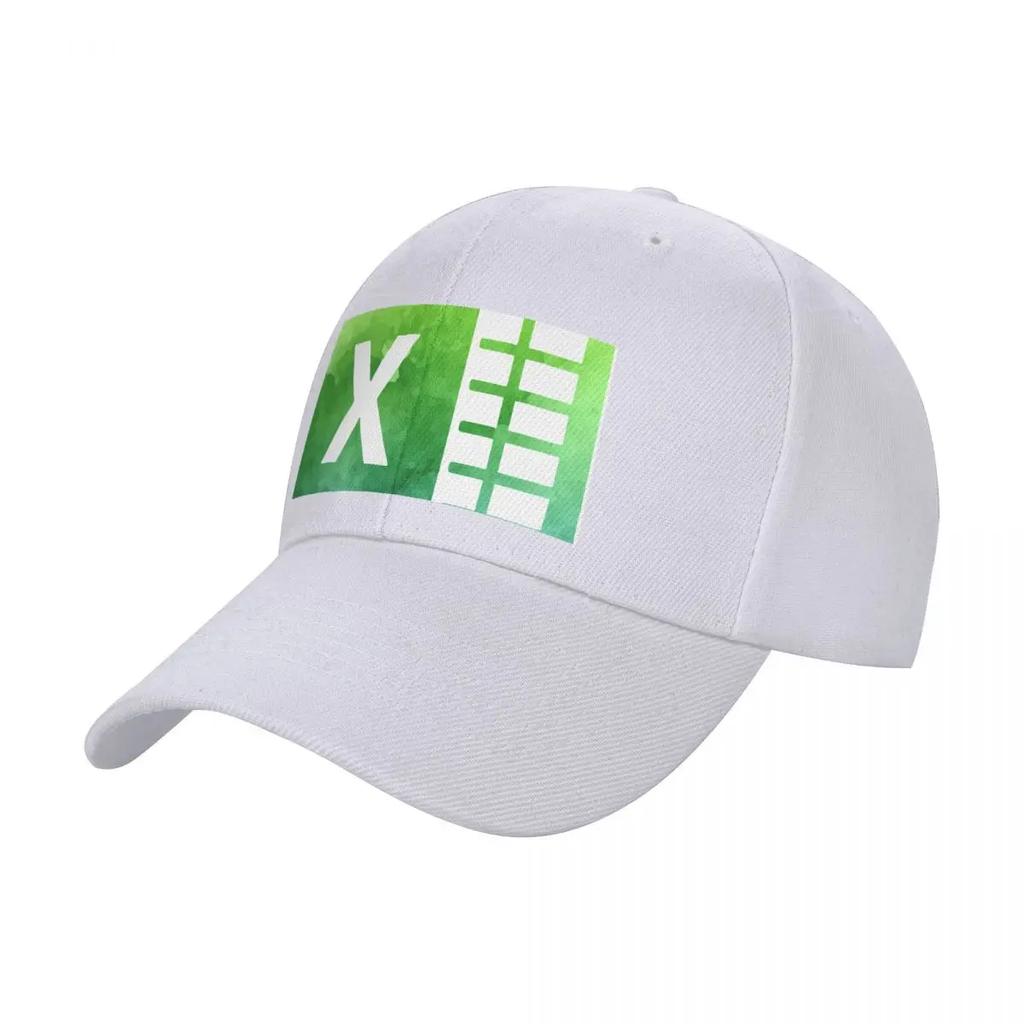 Watercolor Excel Logo Baseball Cap Bobble Hat Fishing cap Women Hats Unisex's