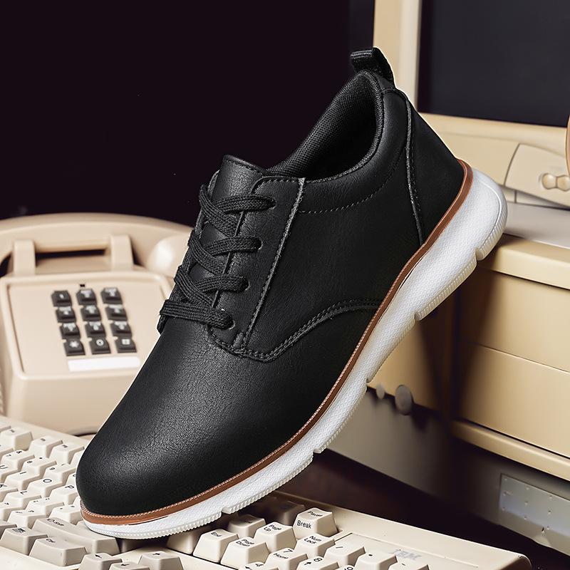 

Foreign trade men s casual shoes leather surface classic loafer versatile casual leather shoes outdoor men s loafer driving shoes 48 чёрный