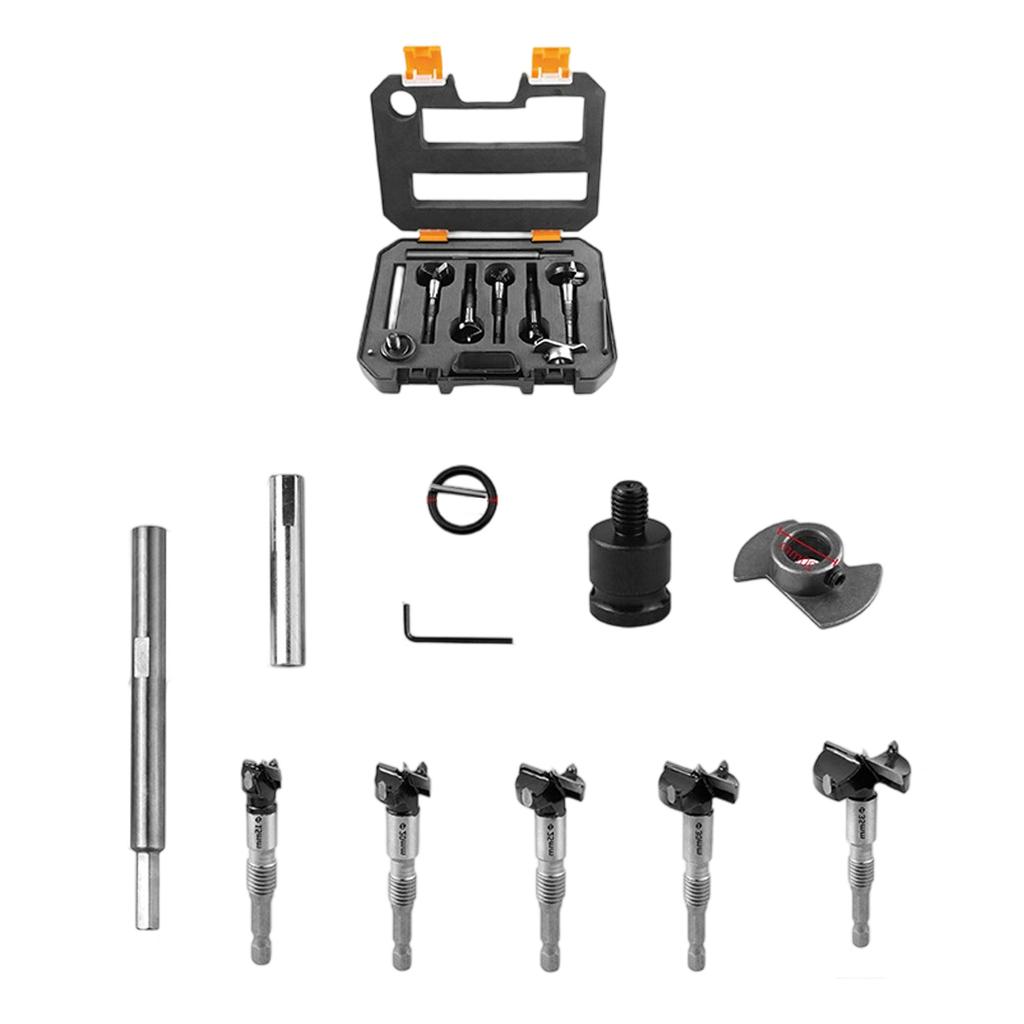 Completely Wood Woodworking Drill Bit Collection For Professional Use Includes SelfCentering Bits And Storage Case