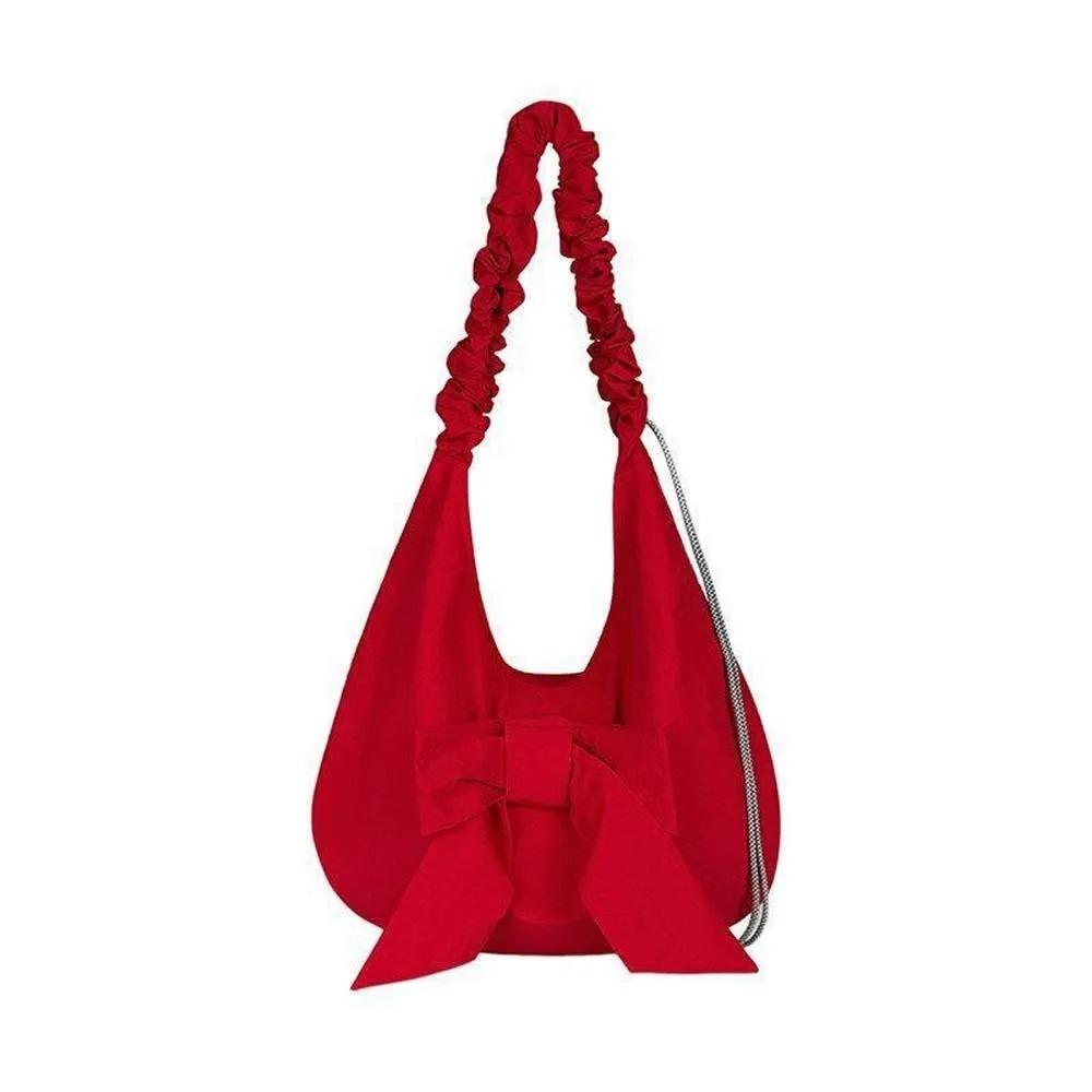 Solid Nylon Totes Bag Versatile Large Capacity Overlarge Drawsting Bag Light Weight Casual Women's Commutting