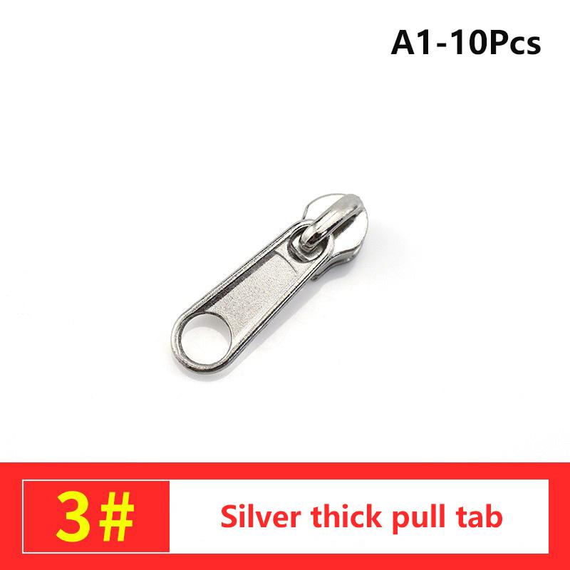 

10 шт. комплект для ремонта молний универсальная металлическая мгновенная замена молнии для рюкзака багажника исправление скользящих зубцов головки молнии