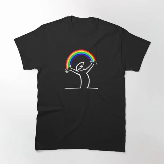 Happy Fashion T-Shirts La Linea Die Linie Osvaldo Cavandoli TV Unisex WoUnisex Stil Streetwear T-Shirt Rundhals Lässige Oberteile Camisetas