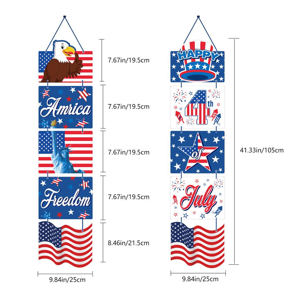 Independence Day Door Curtain American Freedom Day Door Curtain Pendant Holiday Outdoor Party Party Decoration Couplet