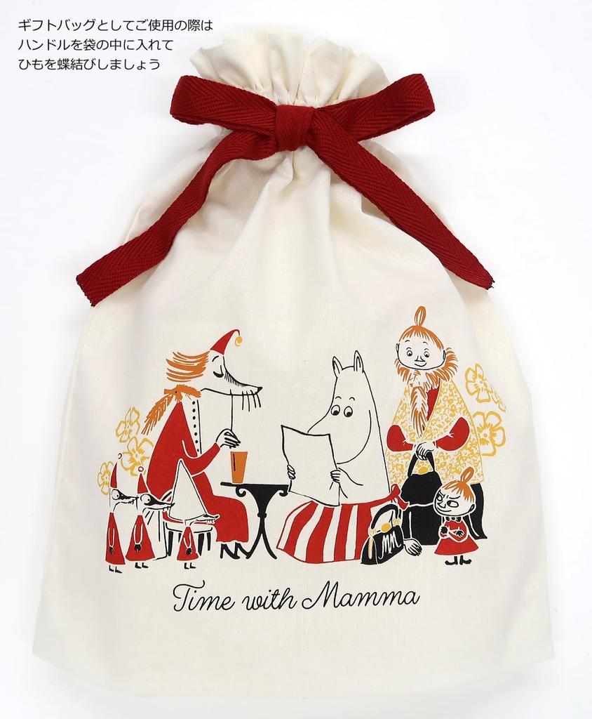 Indigo MOOMIN Wrapping Cotton Bag Moominvalley 1 MG545 Bag, Medium, Moms, Bag,