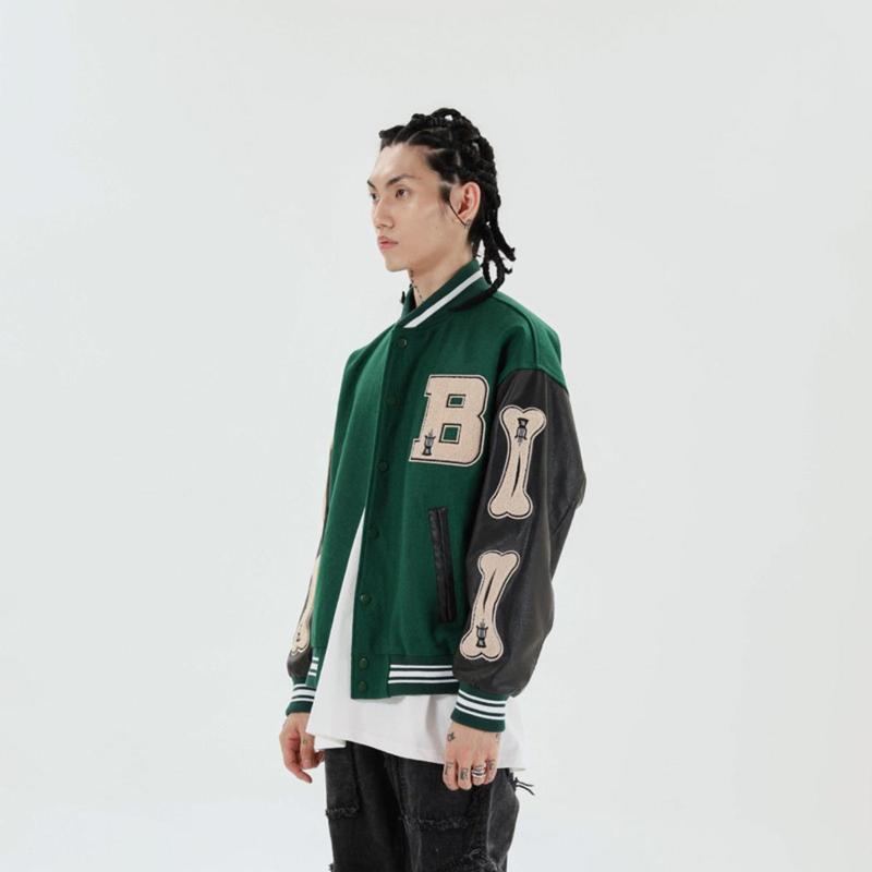 Bombacı Ceketler Kadın Ceket erkek Çift Beyzbol Ceket Sonbahar Unisex Erkek Arkadaşı Tarzı Varsity Hiphop Streetwe...