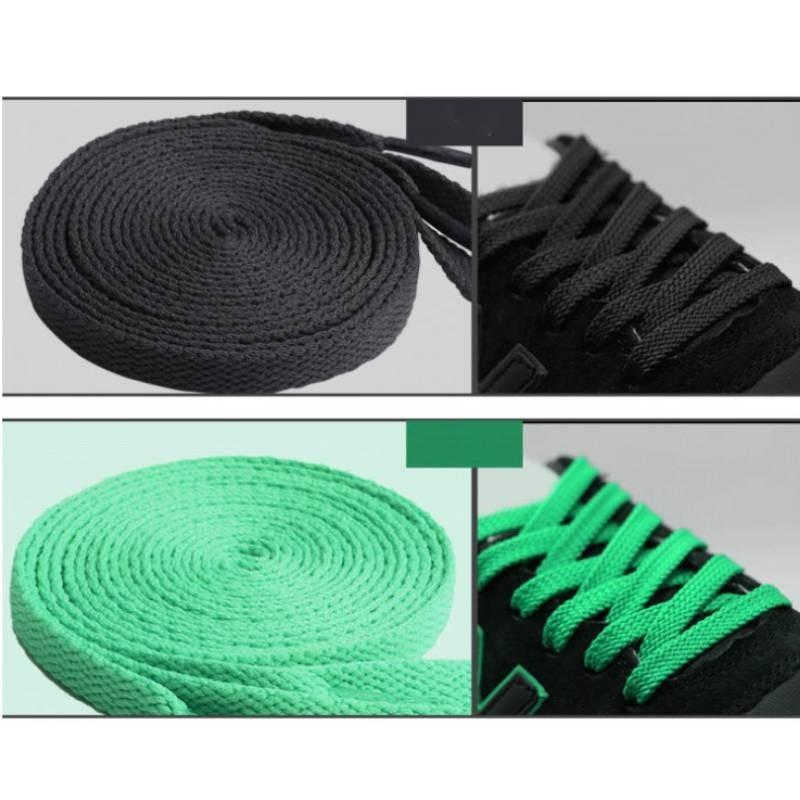 Terylene Cotton Shoelace Colorful Flat Shape Sports Casual Shoes Simple Fashion