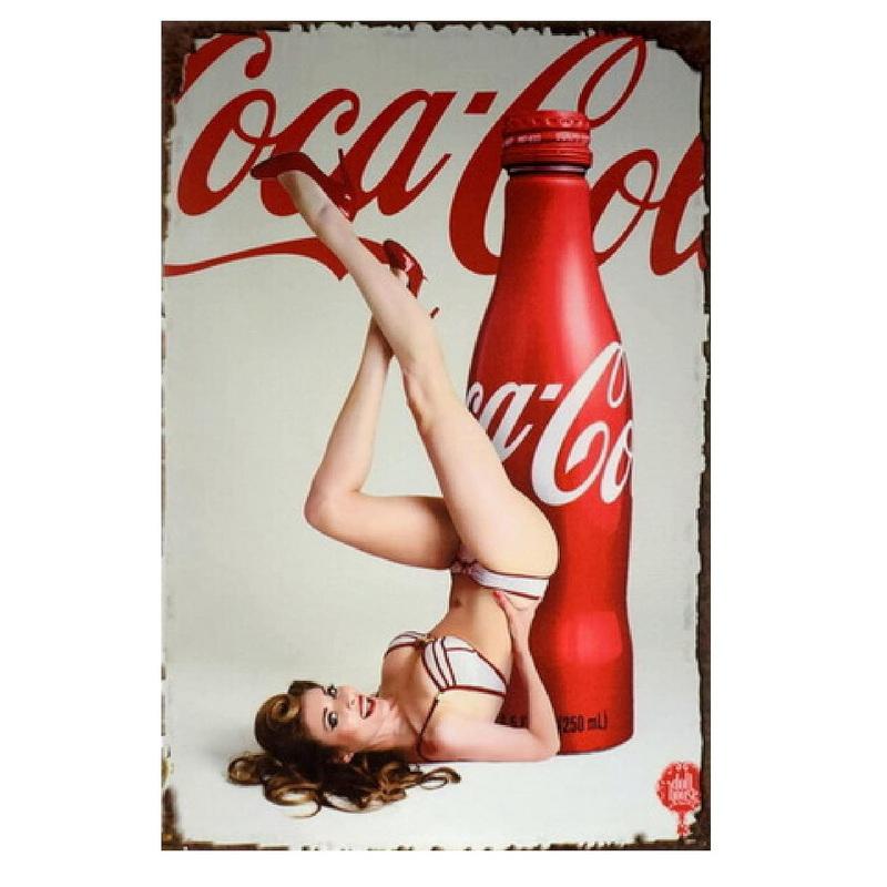 

Sexy Lady Metal Tin Signs Wall Posters Plaque Pinup Girls Sign Vintage Iron Painting Decoration for Home Cafe Man Cave Club B 20x30cm