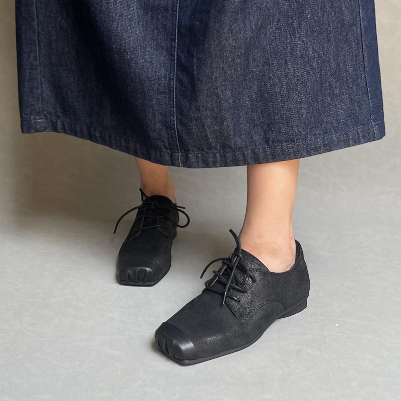 Mode Retro Alte wirkung rindsleder schwein nase schuhe alle Echtem leder flache ballett schuhe loafer schuhe