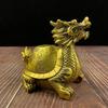 Exquisitely Crafted Dragon Home Living Room Decoration Brass Fortune and Pair of Turtles Longevity Turtle