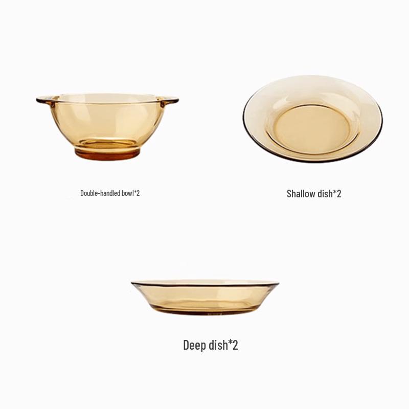 Westinghouse Crystal Glass 6-Piece Dinnerware Set