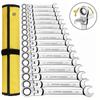 8pcs 72-Tooth Durable Ratchet Wrench Set Metric 8-19mm Multi-Function for Garage Home DIY Repair Maintenance Ideal Party Gift