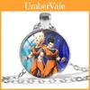 Magnifique collier inspiré de l'anime Dragon Balls, orné d'un pendentif géométrique en verre.