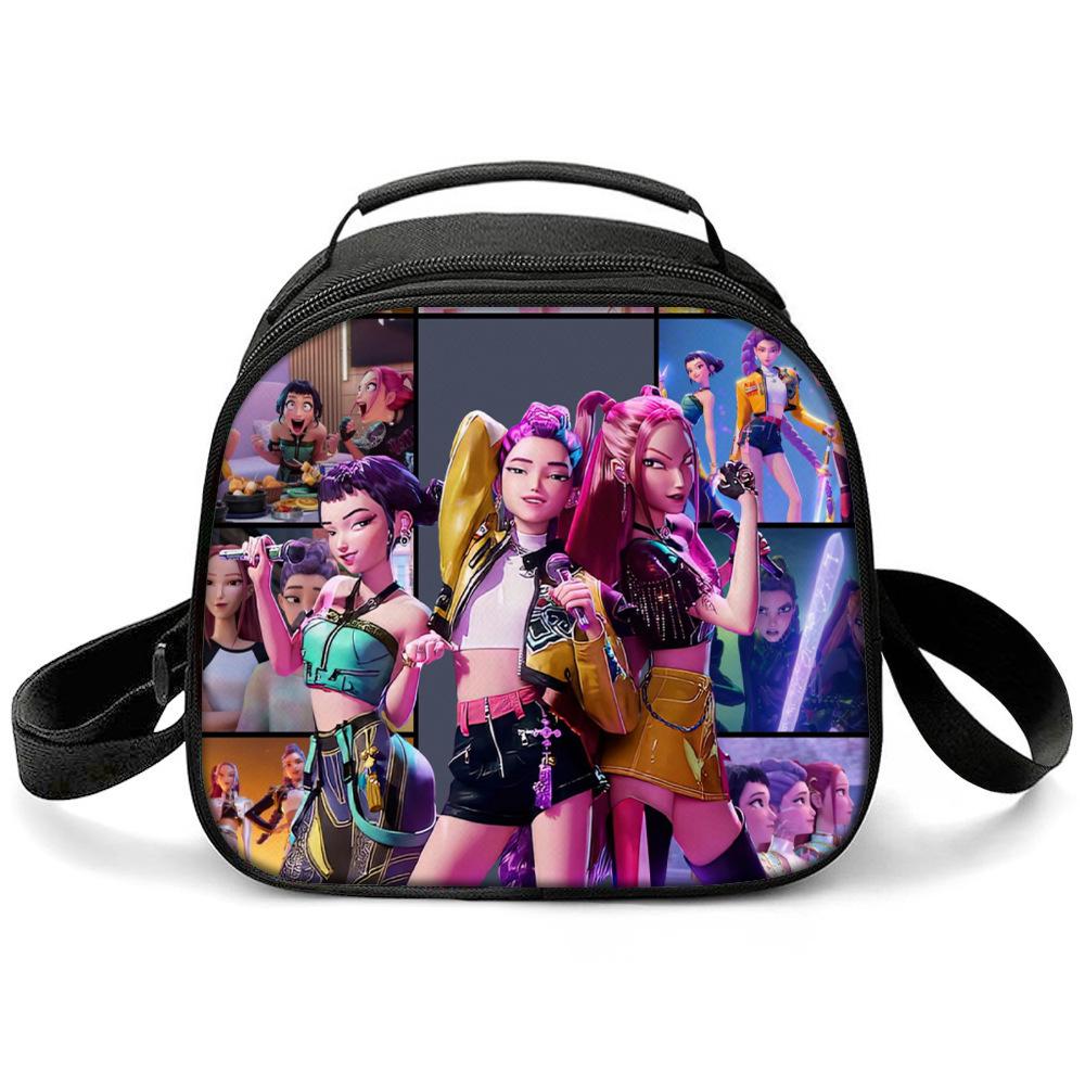 KPOP Witch Hunters Printed Cartoon Student Warm Lunch Bag Messenger Bag