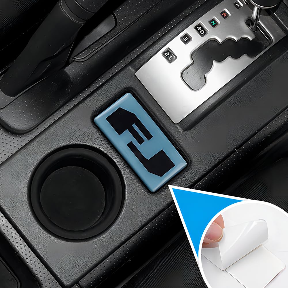 Aosseiye Red Car Interior Crystal Sticker Toyota FJ Cruiser 2007-2023 Center Console Gear Shift
