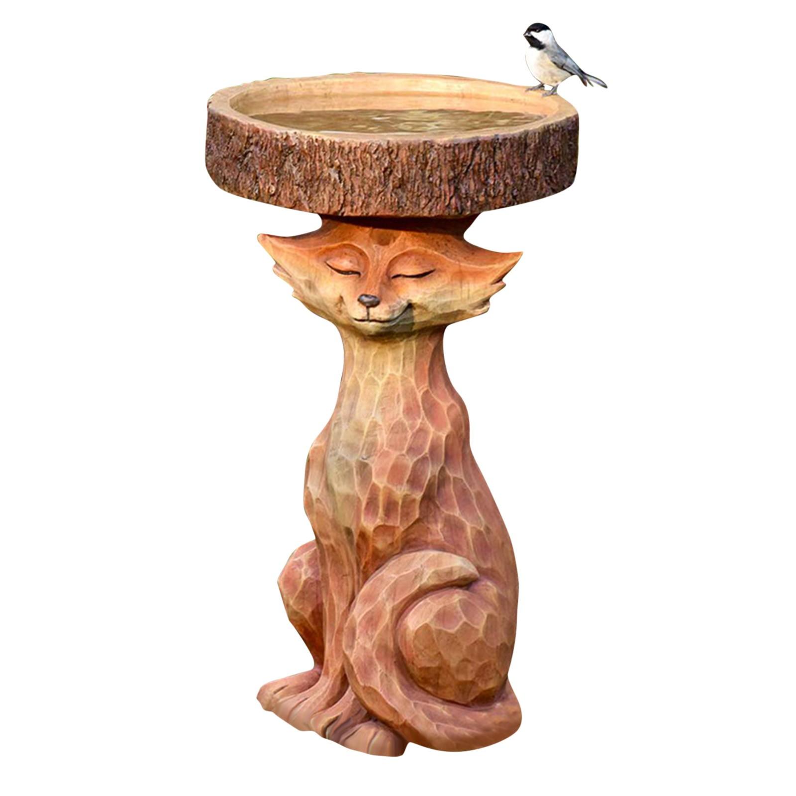 

Dog Shaped Resin Decorative Bowl Holder for Indoor Outdoor Use Animal Figurine Home Garden Ornament Sculpture One Size