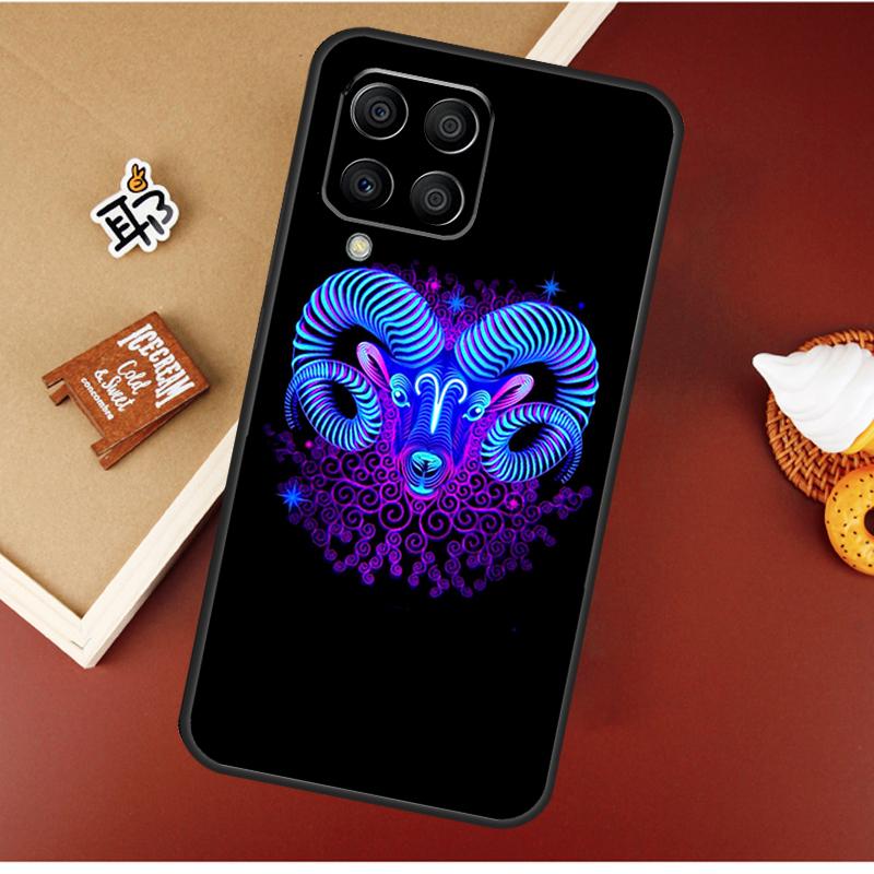 Neon Zodiac Signs Case For Samsung Galaxy M16 M36 M56 M06 M52 M32 M12 M54 M34 M14 M35 M55 M15 M11 M31 M13 M53