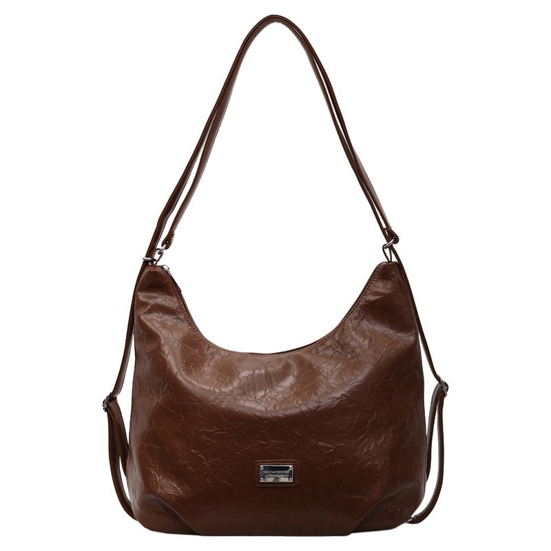 

Soft Leather Underarm Bag Women s Shoulder Crossbody Bag коричневый