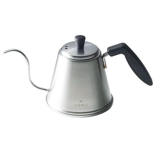 KOGU ITTEKI Pro Coffee Pot, Made in Japan, 0.7L, Direct Heat/Induction Compatible, Narrow Spout, Easy Pour, Cool-Retardant Handle, Lid Included, Stain