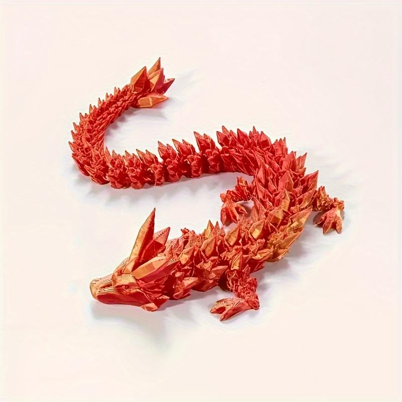 3D Printed Dragon Ornament Desktop Ornament 3d Printed Animals Home Office Craft Printed Figures Christmas Gifts