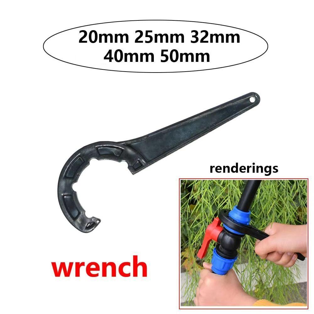 Plastic 3-Way Ball Valve 20/25/32/40/50mm Water Pipe Fittings PE Pipe Faucet Diverter  Lawn