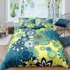 3D Exotic Collection Bedding Set with Paisley Pattern Quilt Cover and Pillow Case 2/3 Pieces AU240 * 270 Extra Large Size Soft Home Decoration