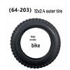 Children's Off-Road Bicycle Tire & Tube: Sizes 12/14/16/18/20x2.4, Model 64-203, Straight Valve