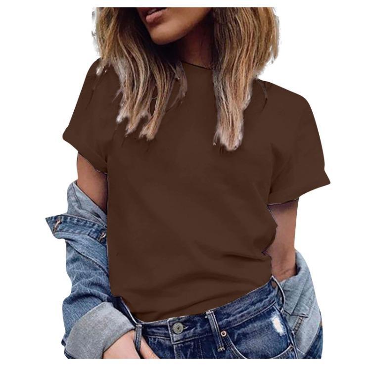 Plus Size Women Casual Short Sleeve Solid Color V Neck Blouse Fashion T Shirt Top Cornerstone