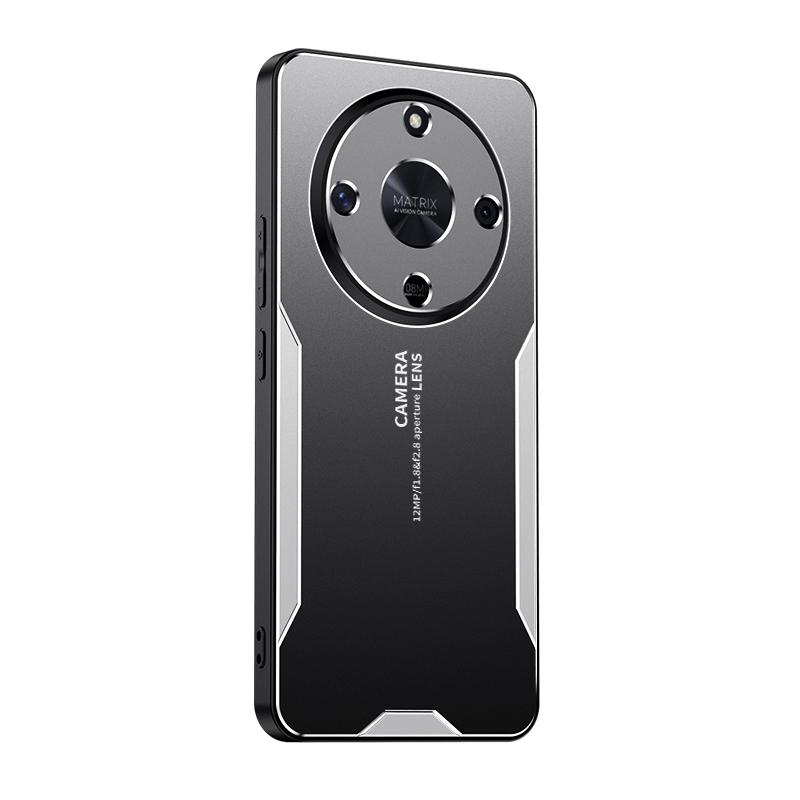 

Чехол для Honor X9B, металлический алюминиевый чехол, защищающий линзы, противоморозный чехол для Honor X9B, предотвращающий появление отпечатков пальцев, металл + ТПУ For Honor X9B серебряный