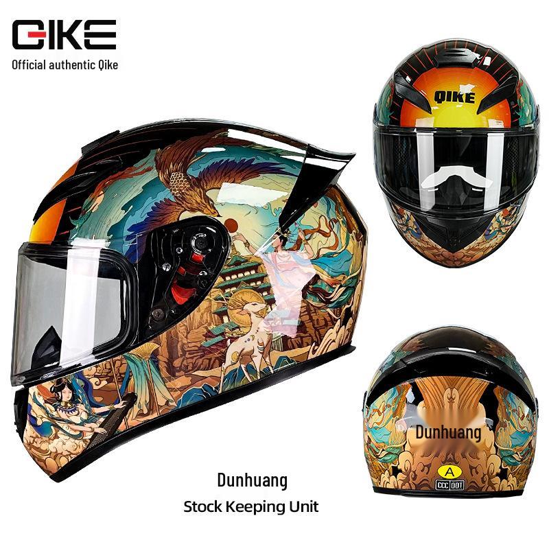 

Riding K Unisex Bluetooth Motorcycle Helmet - Full Face, Winter & All-Season Safety for Electric Vehicles Large