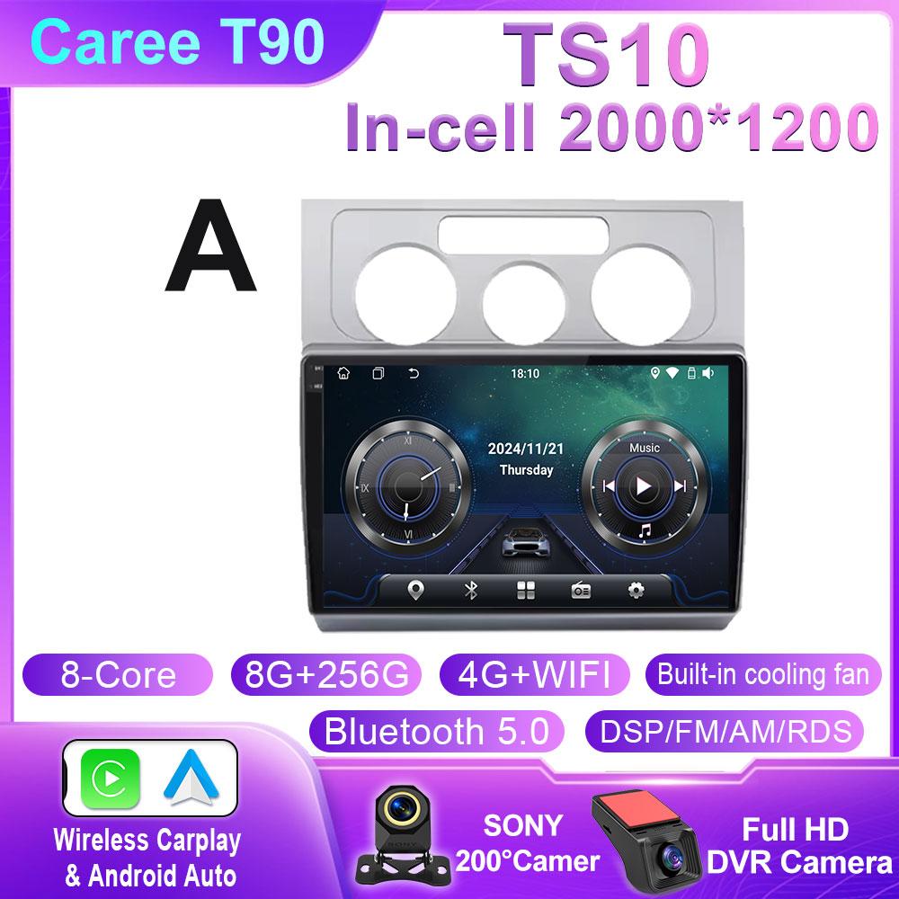 Car Radio For Volkswagen Touran 1 2003 - 2010 Wireless CarPlay Android Auto Car Intelligent Systems WIFI QLED No 2 Din 2din DVD