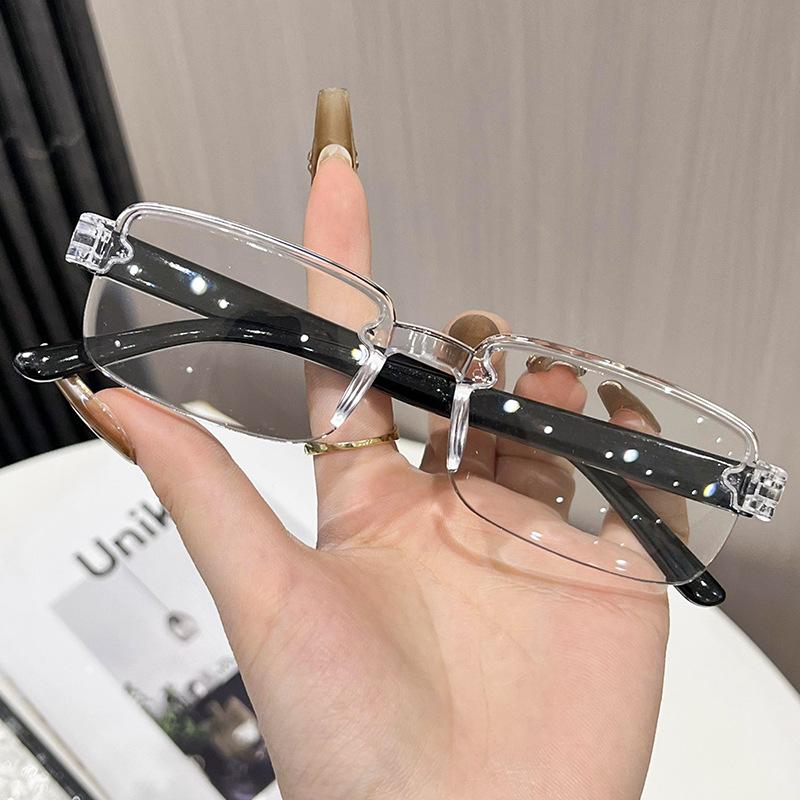 Intelligent Zoom Reading Glasses Anti Blue Light Comfortable Reading Glasses Ultra Light Frameless Glasses Frameless For Party 0