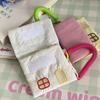 Storage Bag Cotton Filling Earphone Bag Cartoon House Coin Pouch Keychain  Small Item Storage