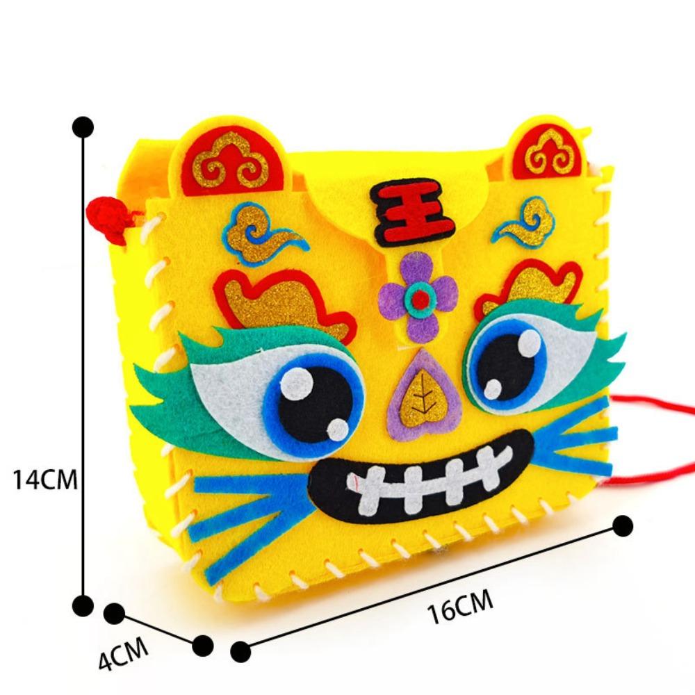 New Non-woven Fabric Handmade Bag Portable DIY Handbag Unfinished High-capacity Coin Purse New Year