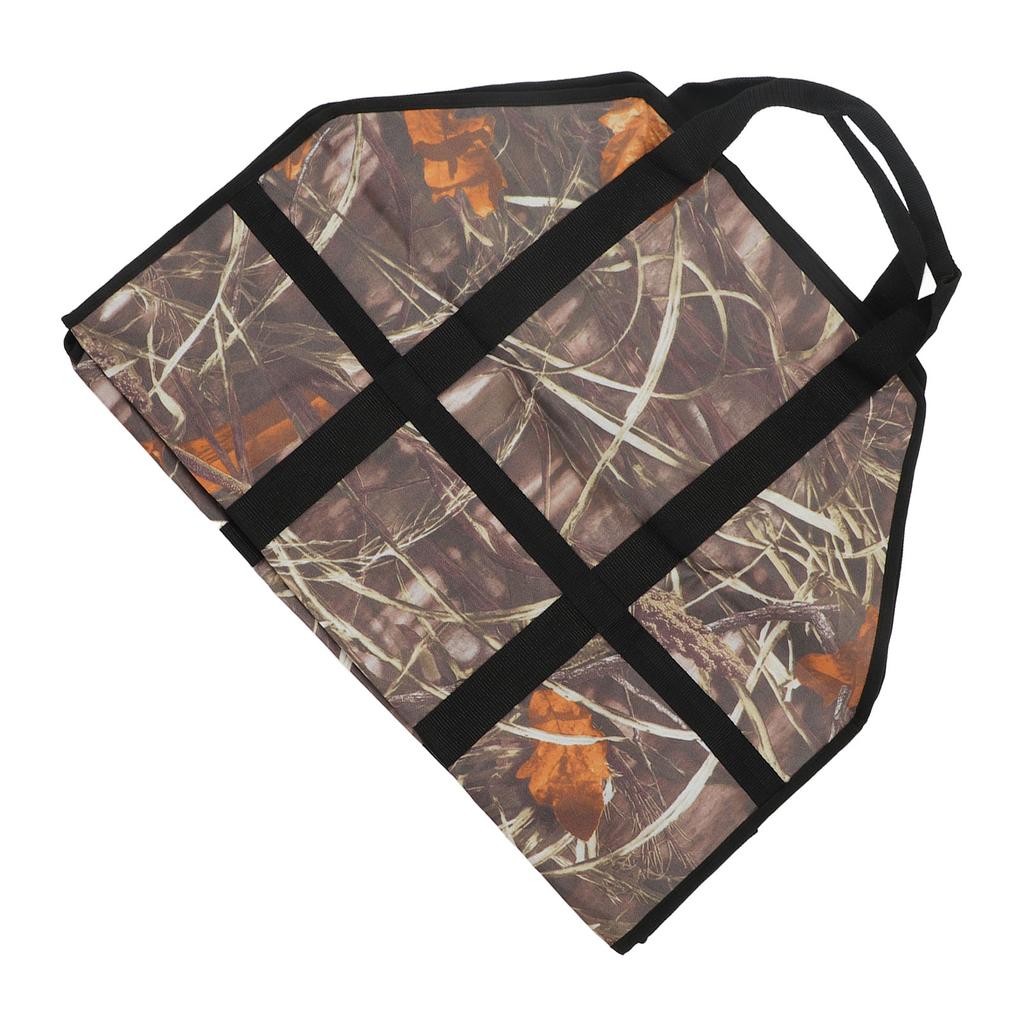 Firewood Carrier Bag Large Capacity Oxford Cloth Wood Log Carrier Tote Bag with Reinforced Handle Leaf Camouflage