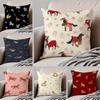Cute Horse Cushion Cover Throw Pillow Cover Hidden Button Durable Polyester Chair Cushion