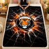 Flannel BlanketHull City Football Warm Soft Throw Blanket for Indoor Sofa Bed Living Room Use
