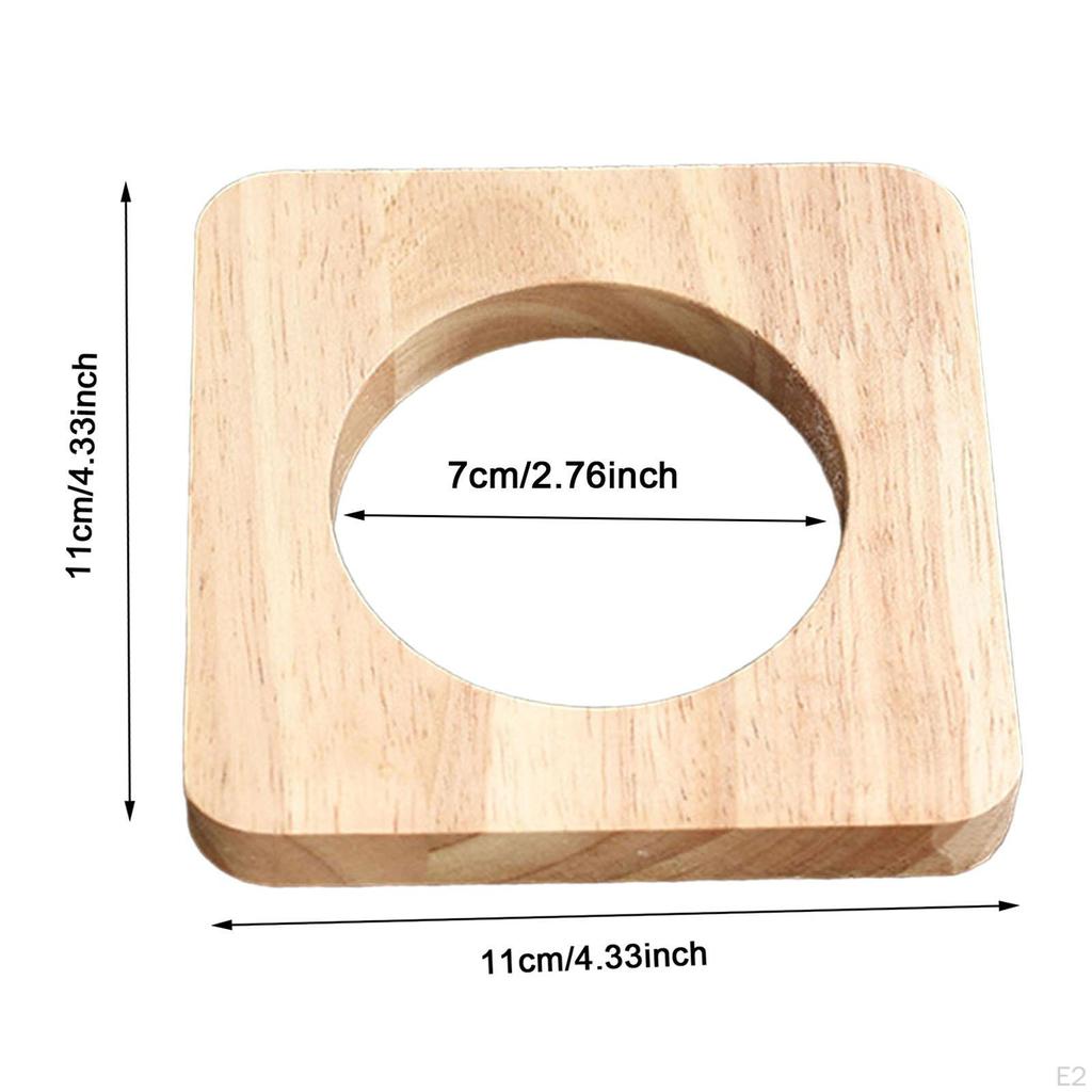 Coffee Cup Holder Filter Tray Shelf Wooden for Restaurant