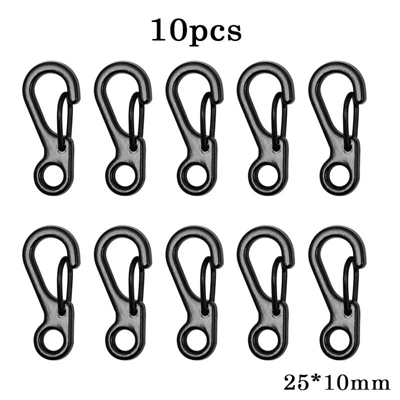 O-ring Fjäderlås Metall Öppningsbar Karbinhake Nyckelring Ringar Väskklämmor Krok Hundkedjespännen Anslutning För DIY Smycken