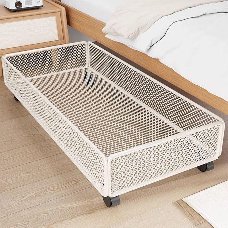 Scatola portaoggetti sottoletto con rotelle: Organizzatore Piatto a Cassetto per Vestiti e Altro