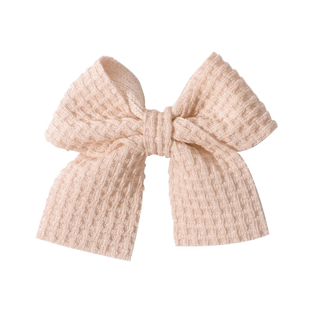Popular Handmade Fabric Bow Hair Clips for Girls - Macaron Duckbill Style