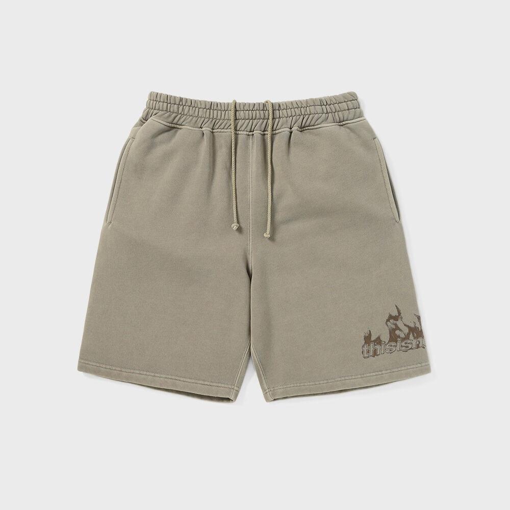 Это Никогда Не То Пламя Шорты-худи Серые S