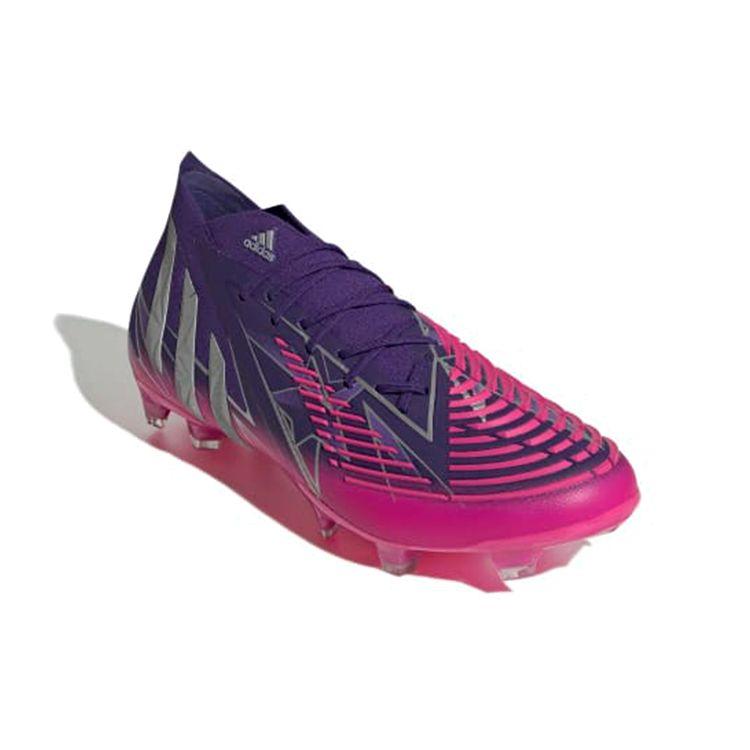 Adidas Predator Edge.1 FG Team College Фиолетовые кроссовки унисекс серебристо-металлик — фото 3